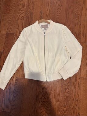 Banana Republic Women's Off-White Bomber Jacket